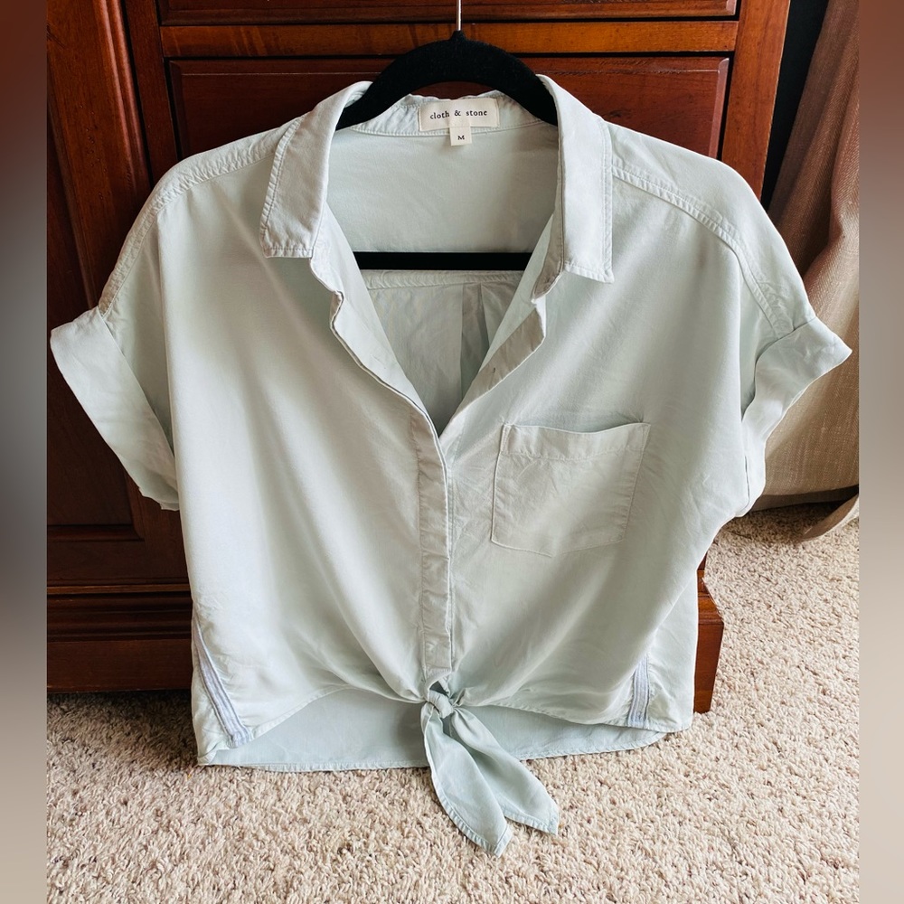 Cloth & Stone Tie Front Top